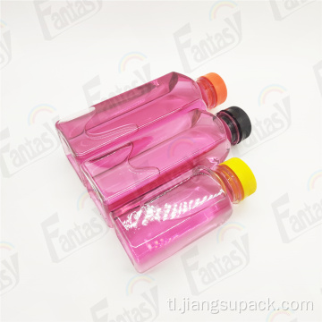 Disposable plastic beverage juice drinking bottle na may cap